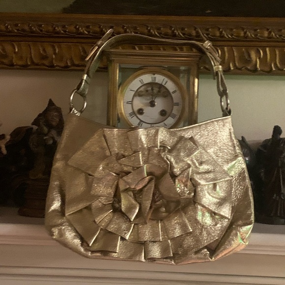 Tess Loriani Milano gold leather handbag - Picture 3 of 11